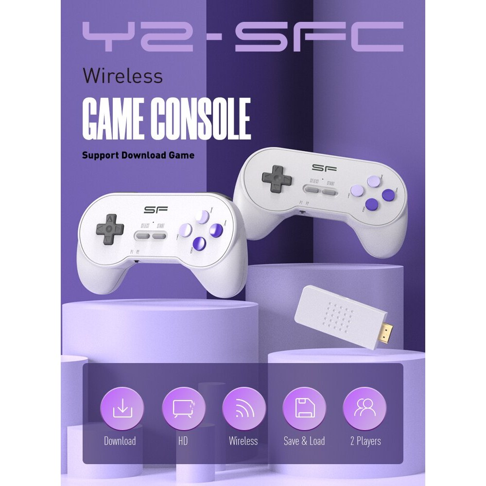 DATA FROG 16 Bit Retro Video Games For Super Classic SNES NES Built in TV Games Dendy Wireless Game 