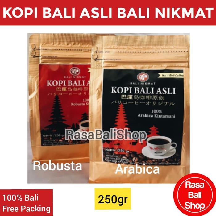 Ready Kopi Bali Asli Bali Nikmat, Kopi Bali Arabica, Kopi Robusta Kintamani
