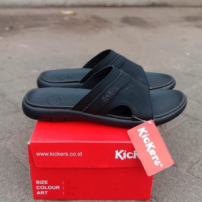 Sandal Kickers Pria Kulit Asli - Sandal Kulit Asli - Sandal Selop Pria