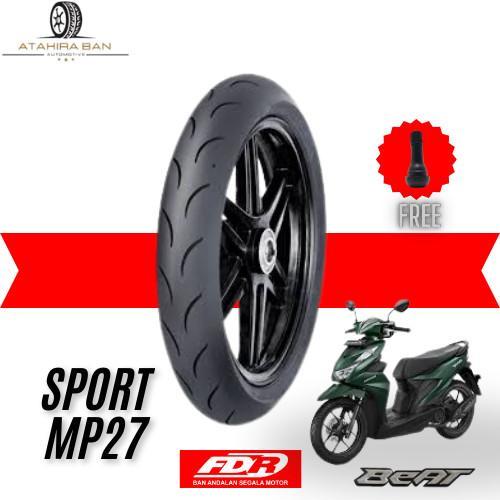 BAN FDR RING 14 90/80 SPORT MP 27 SATUAN/SEPASANG BAN TUBELES MOTOR MATIC