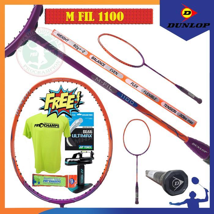 DUNLOP M FILL 1100 / MFIL1100 RAKET BADMINTON Best Quality