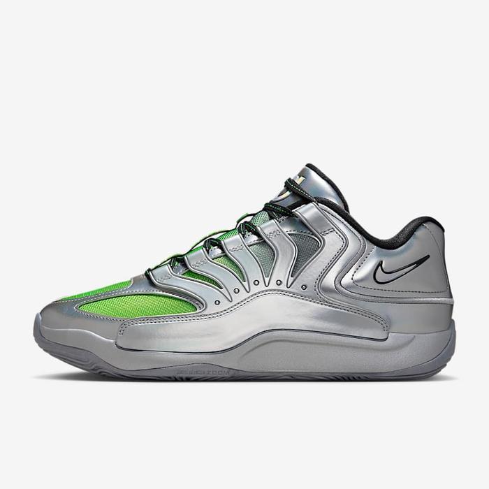 Sepatu Basket Pria Kd 18 Eybl Ep Metalic Silver If2518-001