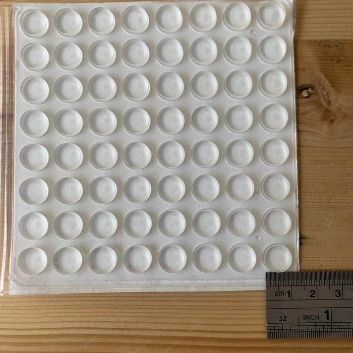 Clear Damper Mata Ikan Alas Meja Kaca Tatakan Kaca Anti Slip