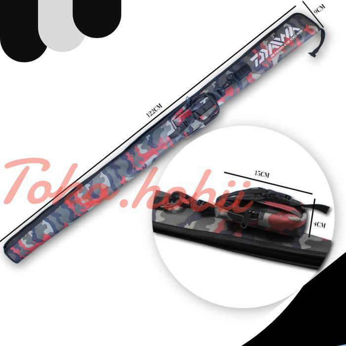 Tas Pancing Tegek Model Pedang Kaku Hard Case Hitam Original