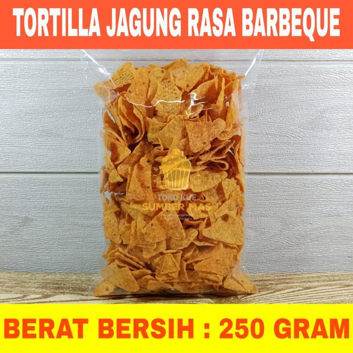 Keripik Jagung Tortila Barbeque 250 gr / TORTILLA Chips Barbeque