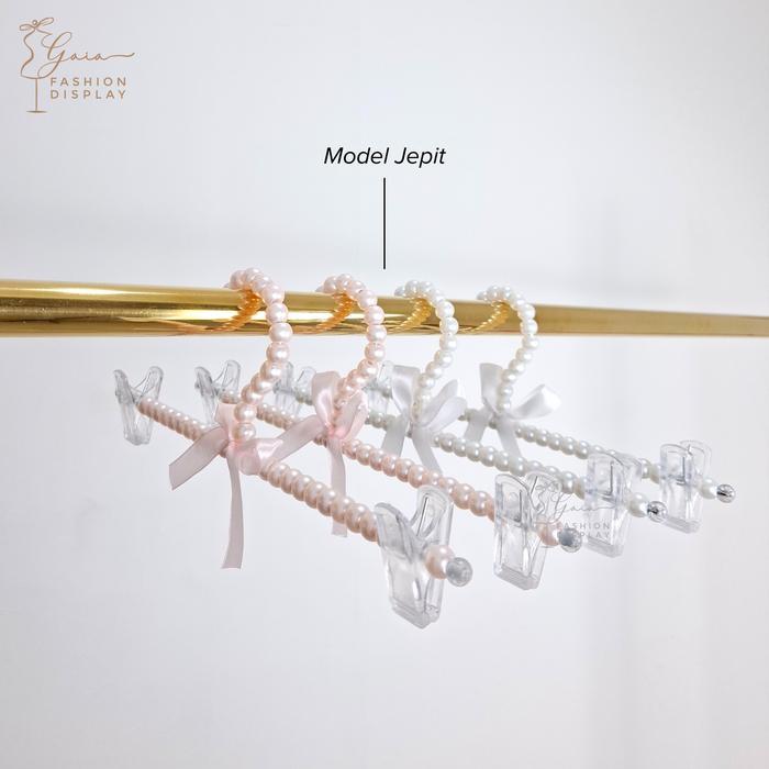 nzz1- Hanger Baju Mutiara Gantungan Baju Korea Hanger Unik Mute Boutique-Bh