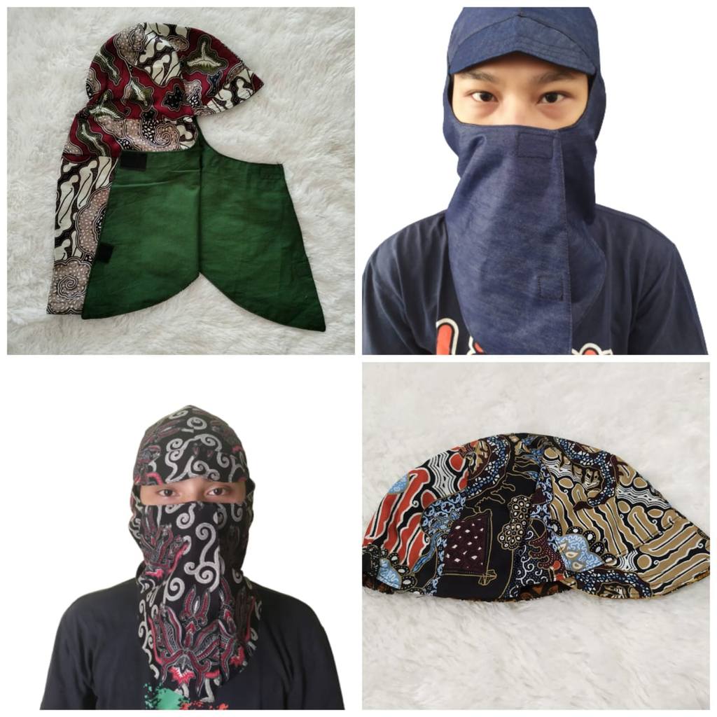 Topi Proyek Jepang Welder Pria Kerpus Anti Panas Topi Las - HARGA GROSIR - GRATIS ONGKIR