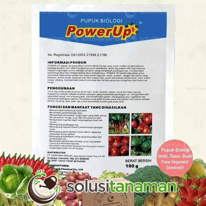 4bdw- Power Up @100Gr Pupuk Organik Hidroponik Peningkat Napsu Makan Tanaman