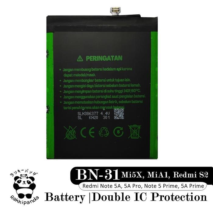 5ciw- Baterai Xiaomi Mi5X Mi 5X Mia1 Mi A1 Bn31 Double Ic Protection