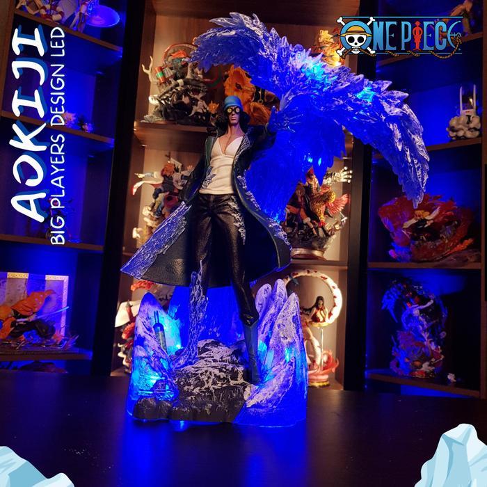 Statue Action Figure One Piece Aokiji Kuzan Big Players Perfect Grade recast LED