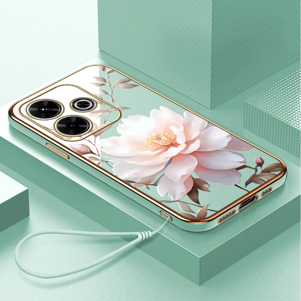 Casing Hp Untuk Xiaomi Redmi 13 Poco M6 4G 5G Case A6 2901 DD POP Tali Gantungan Cassing