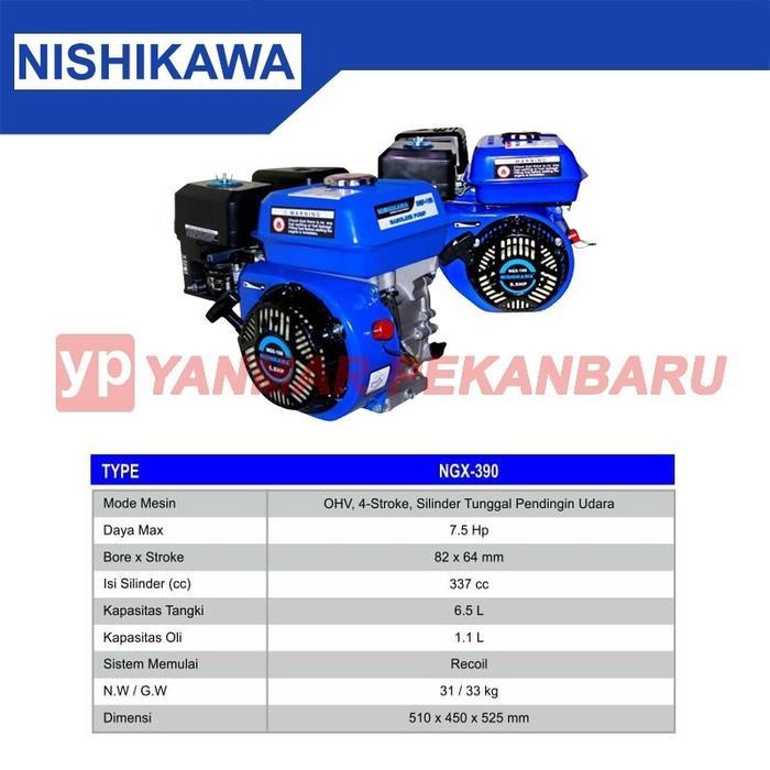 Mesin Penggerak Bensin / Gasoline Engine 16 HP NGX 390 NISHIKAWA