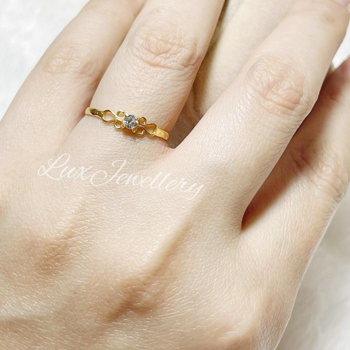 Cincin Orist Setengah Gram + Cincin Wanita Rings Pasti Promo