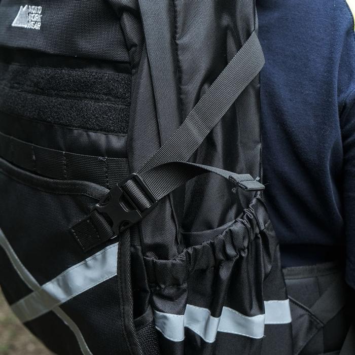 Promo Mokoworkwear - Ransel Tambang Hitam Pria / Tas Proyek Safety Black / Tas Kerja K3 Proyek