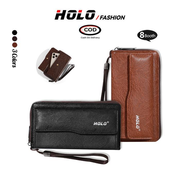 Eiger - Dompet Pria Panjang Kulit Premium Vintage Dompet Hp Dan Uang Multifungsi 8 Slot Kartu