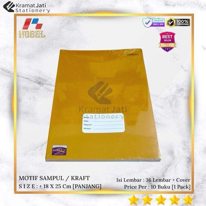 Promo [Promo] Nobel Campus 36 Lembar Buku Tulis Boxy Panjang/Buku Tulis Besar Isi 10 Buku [1 Pack]