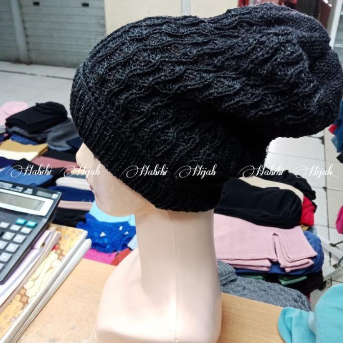 ciput rajut turban nenek polos//ciput rajut topi polos Dewasa Jilbab Turki Wanita