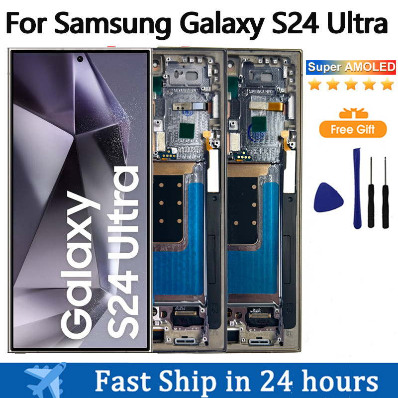 Super AMOLED Display For Samsung Galaxy S24 Ultra LCD Display Touch Screen Digitizer Assembly For