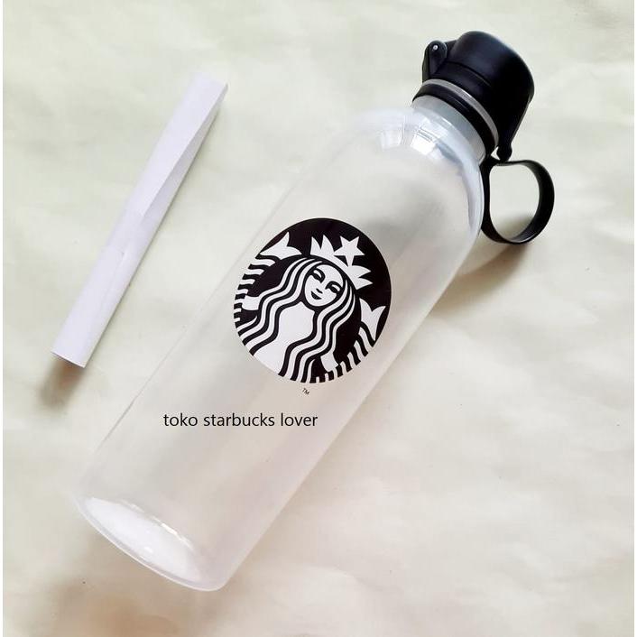 Starbucks Reusable Water Bottle Venti Clear Siren Black Logo