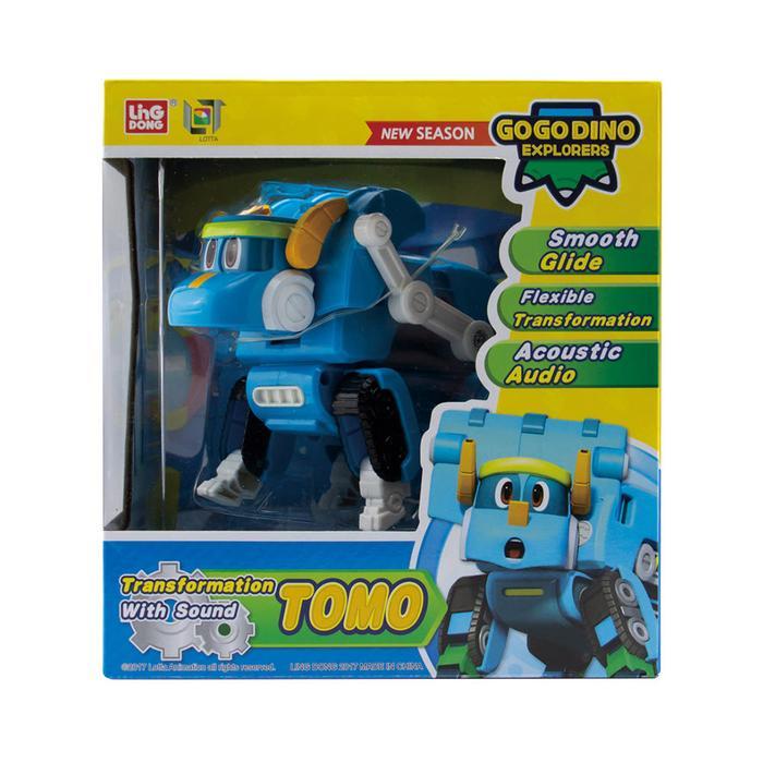 Grafi - Toys Kingdom Gogodino Robot Tomo Series3 - Biru Mainan Dinosaurus Transformasi Figure