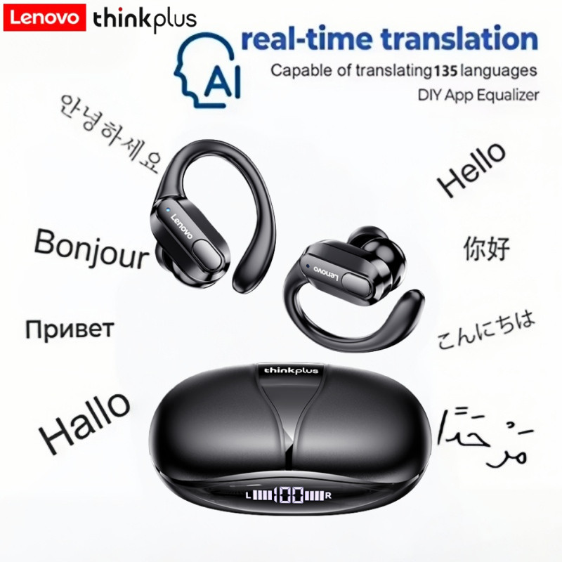 AI Translator Earbuds]thinkplus Earphone XT80 Wireless Bluetooth Sport Noise Reduction
