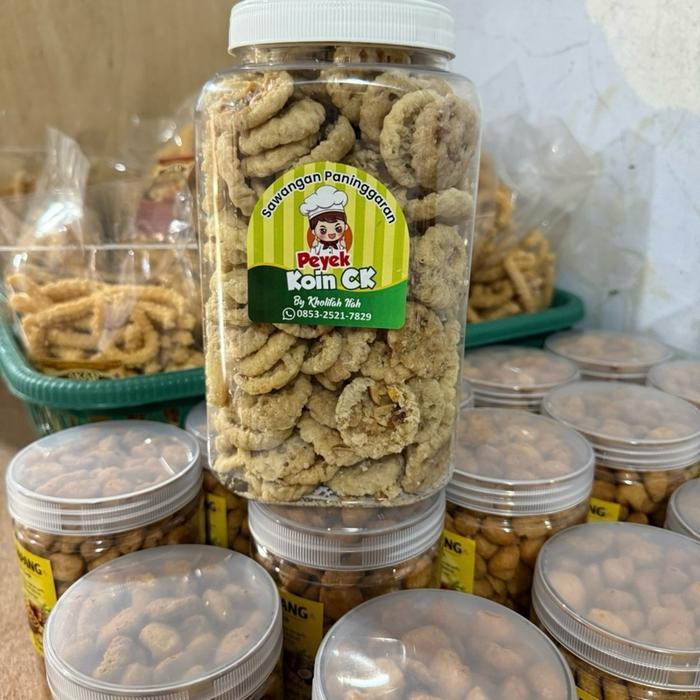 Peyek Koin Kemasan Toples (500 Gram)