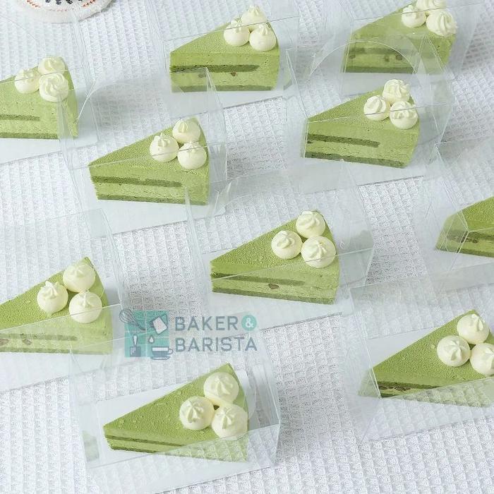 Terbaru Mika Slice Cake With Handle Kotak Kue Mika Tenteng Box Kue Potong