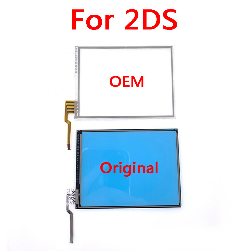 10Pcs Original Plastic OEM Glass Touch Screen Digitizer Lens Replacement for 2DS
