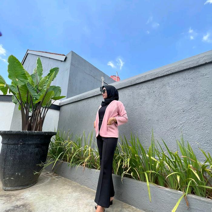 Celana Scuba Cutbray Premium / Kulot Cutbray Wanita Scuba Melar