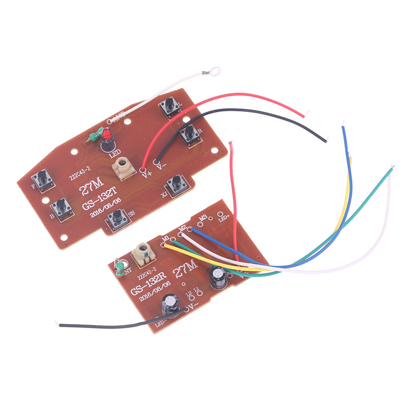 1pc 6CH RC Remote Control 27MHz Circuit PCB Transmitter and Receiver Board For RC Car Remote Control