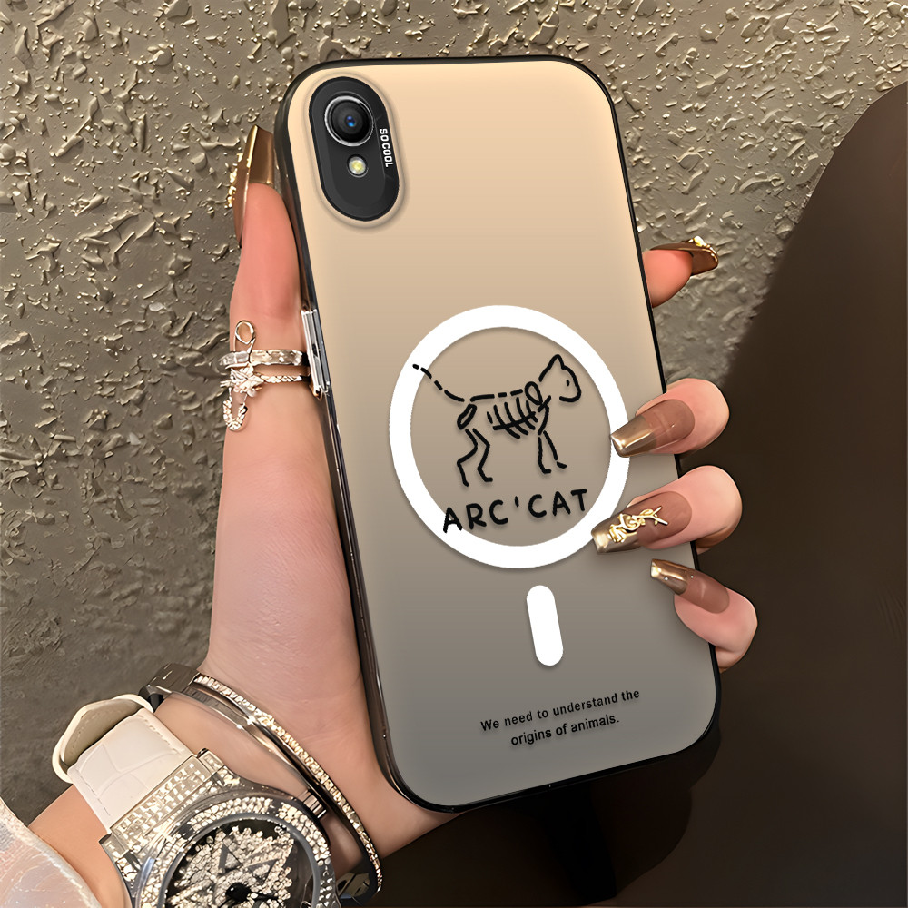 Minimal Line‑art Graphic Casing Hp Untuk OPPO A37 A37F NEO 9 Case Phone Keras Kualitas Tinggi Berper