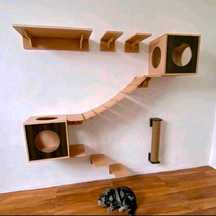playground kucing dinding/playground kucing set/kandang kucing/box kucing/garukan kucing/kandang