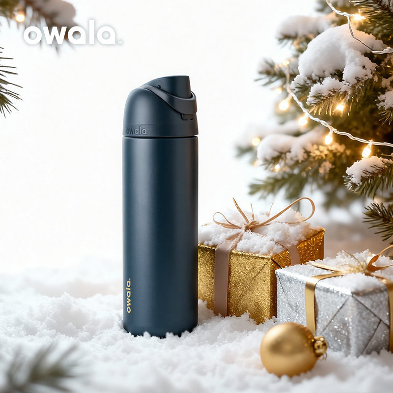 Owala insulated cup, straw cup, stainless steel water cup, high-value gift cup, 710ml