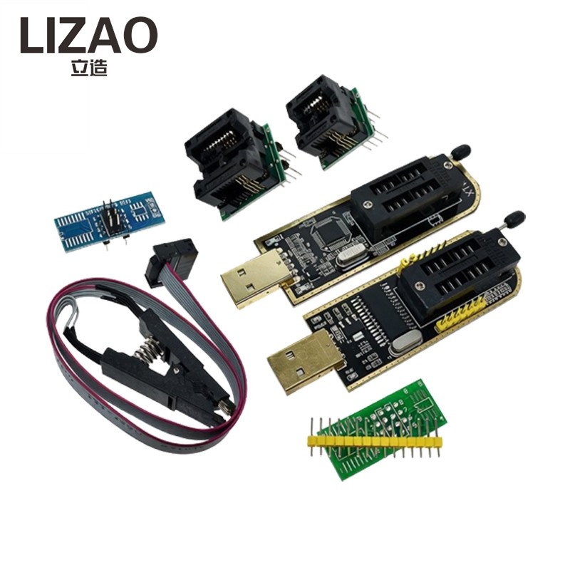 CH341A XTW100 USB Programmer Kit Supports 25 SPI FLASH BIOS/EEPROM Chip Read/Write With SOIC8 Clip
