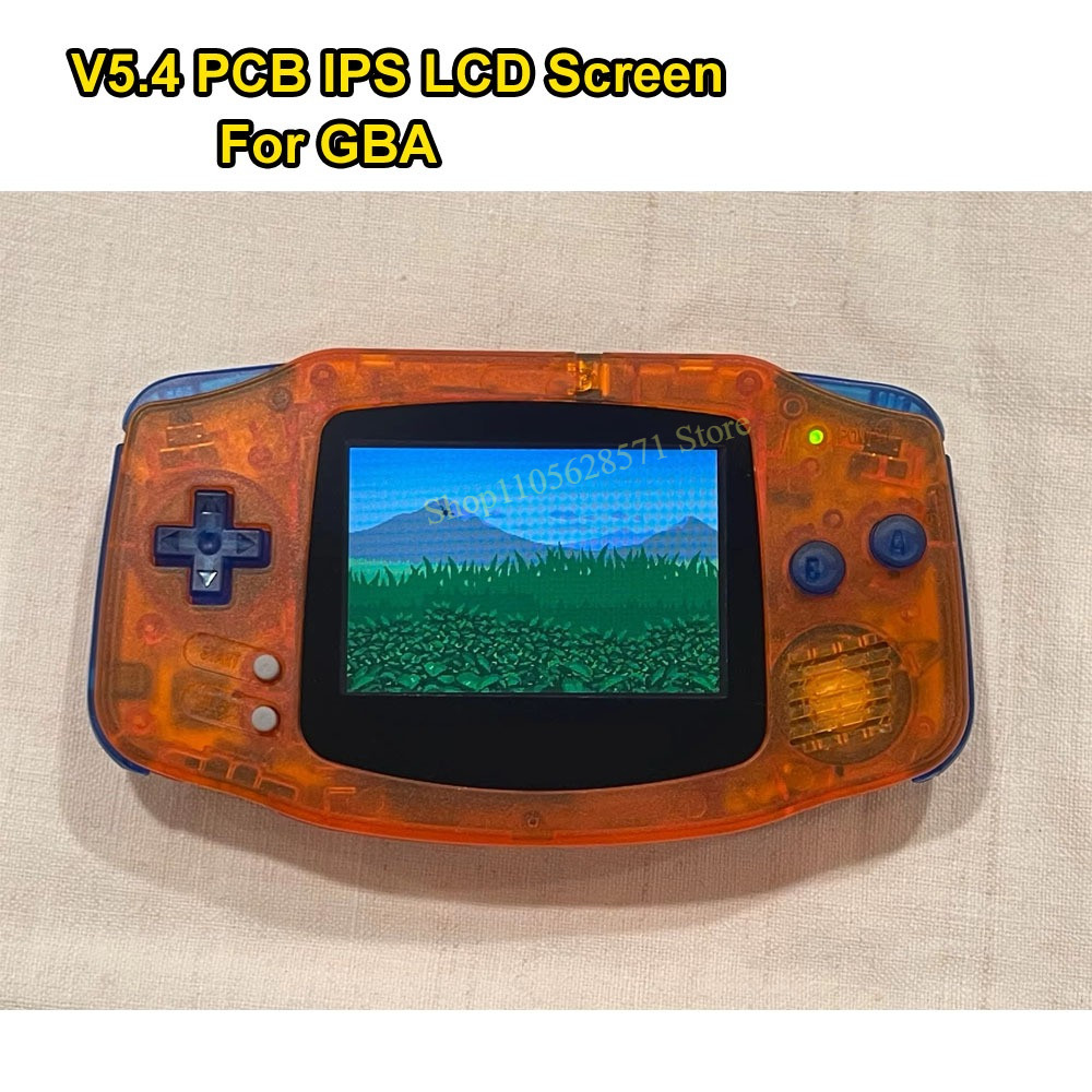 V5.4 PCB IPS LCD Screen Highlight Brightness LCD For GAMEBOY ADVANCE For GBA Cut-free shell No