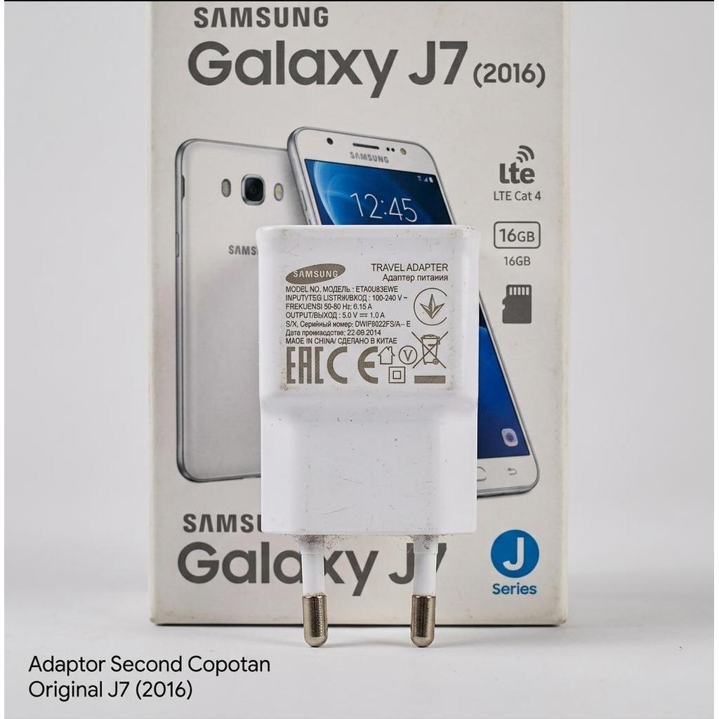 Kepala Charger Samsung ETA0U83EWE Original Second 5V1A Adapter Galaxy J7 2016