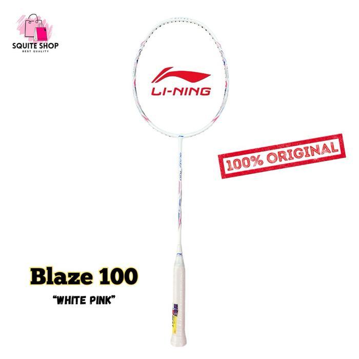 Yoonex Sports - Li-Ning Raket Badminton Lining Blaze 100 Original Putih Hitam 4U & 5U Balance Head