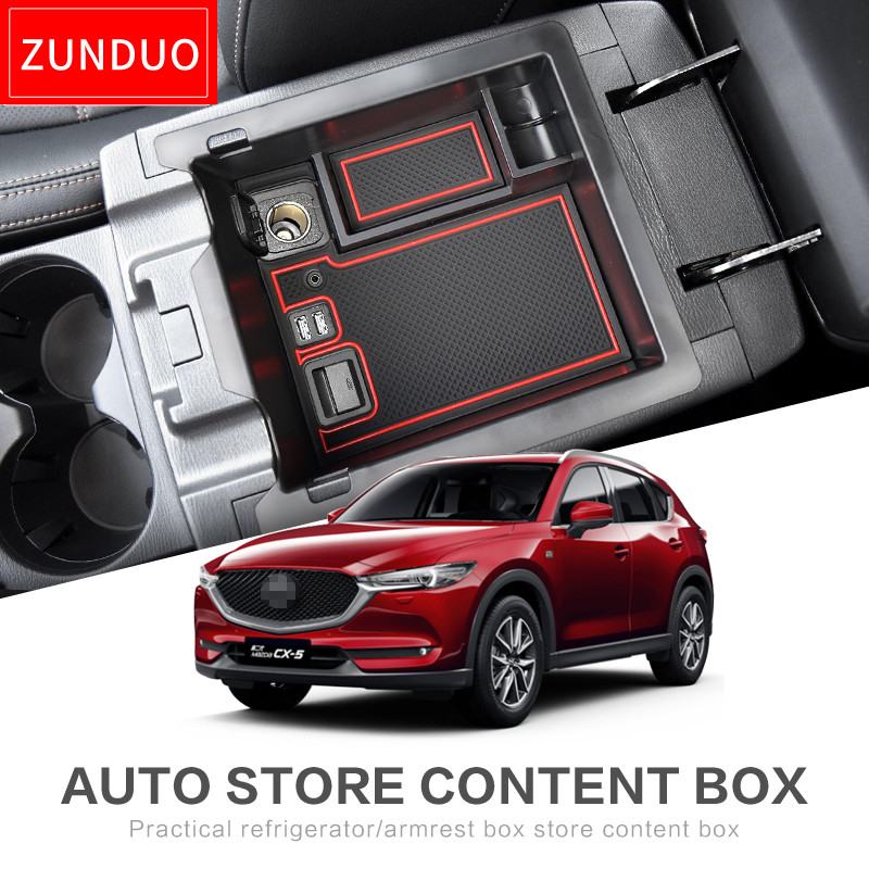 Center Console Armrest Box Storage for Mazda CX-5 2017- 2022 CX5