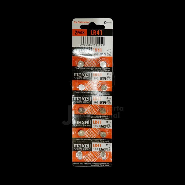 Battery Maxell original LR 41 2PCS - Baterai Maxell LR41