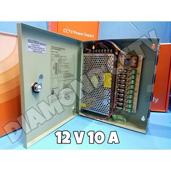 panel cctv - power cctv - power supply box 12V 10A CCTV