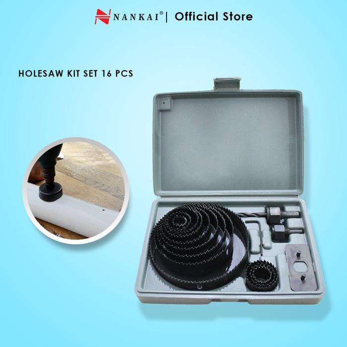 Nankai - Mata Bor Kayu / Hidroponik Holesaw Set 16 Pcs