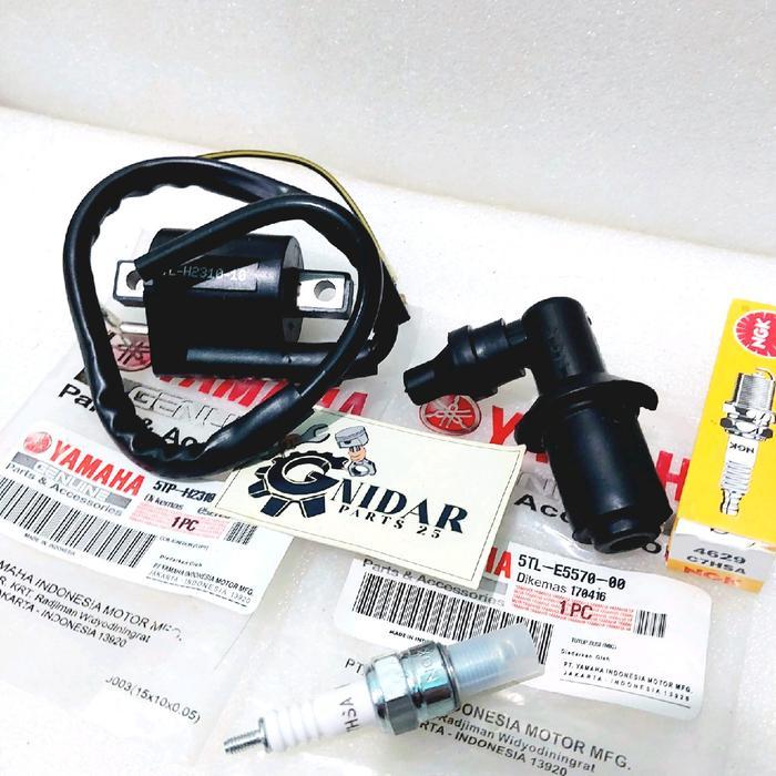 Flash Sale Paket Koil + Busi + Tutup Busi Untuk Motor Mio, Mio Sporty, Mio Soul, Mio Karbu, Mio New