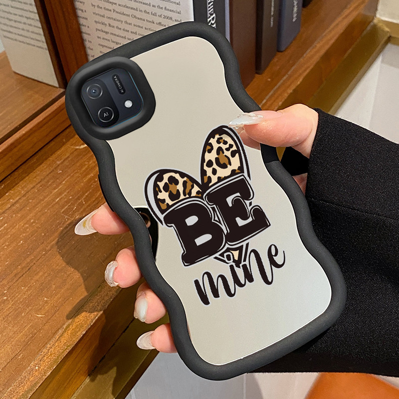 Casing Untuk OPPO A16K A16E Case Casing HP Pola Cinta cetak macan macan Kesing Cesing Macaron Mirror