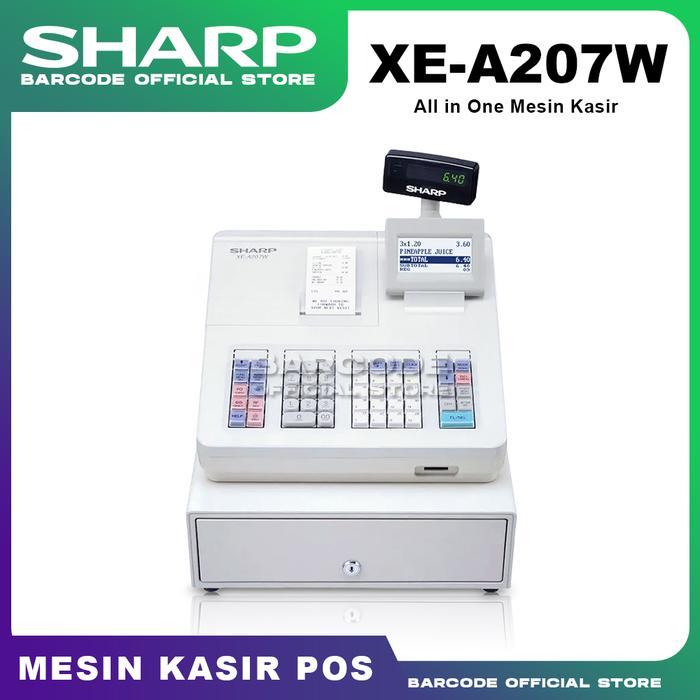 Mesin Kasir Sharp XE-A207W / XE A207 White Cash Register All In One