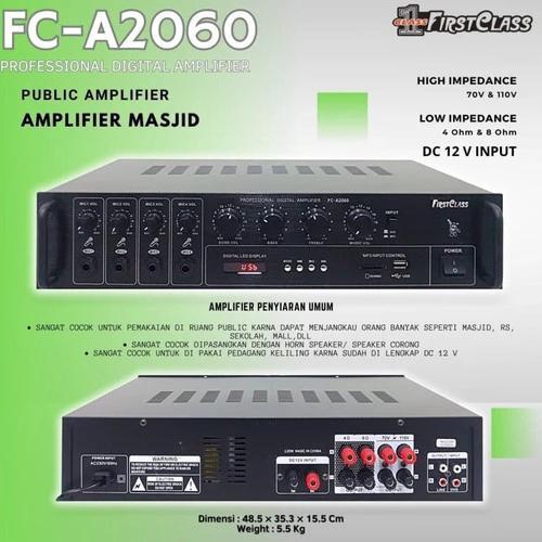 Amplifier Firstclass FC-A2060 / FCA2060 - Amplifier Masjid Firstclass
