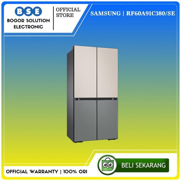 Kulkas Bespoke Samsung RF60A91C380 644L Kulkas Side by Side Samsung