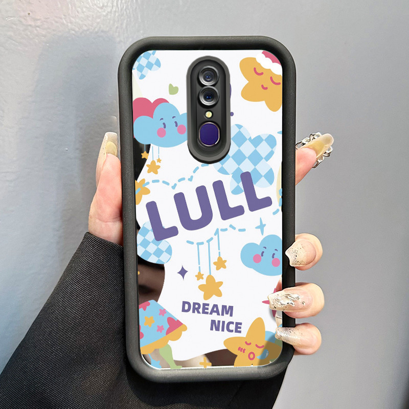 Casing Hp OPPO F11 F11 Pro A9 2019 A9x Case awan dan bintang Anti Cepat Rusak silikon Cesing Mirror 