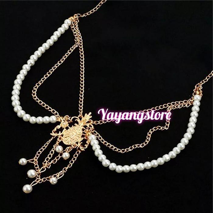 Headpiece Headchain Mahkota Ikat Kepala Bohemian India Belly Dance