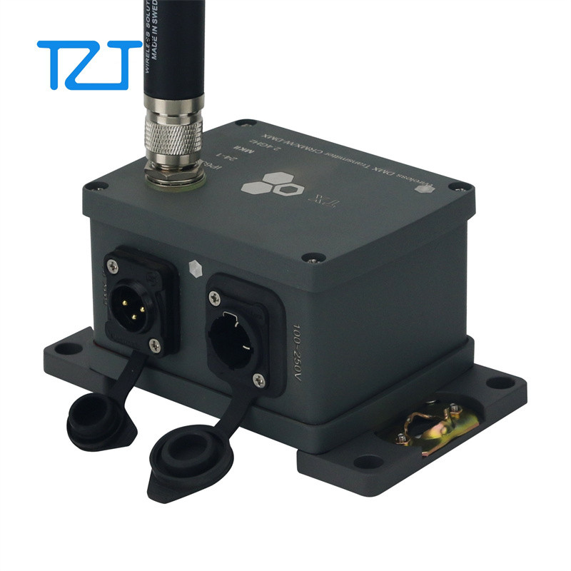 TZT 100MW 500-METER WATERPROOF WIRELESS DMX512 TRANSMITTER DMX WIRELESS TRANSMITTER/2.4GHZ DMX