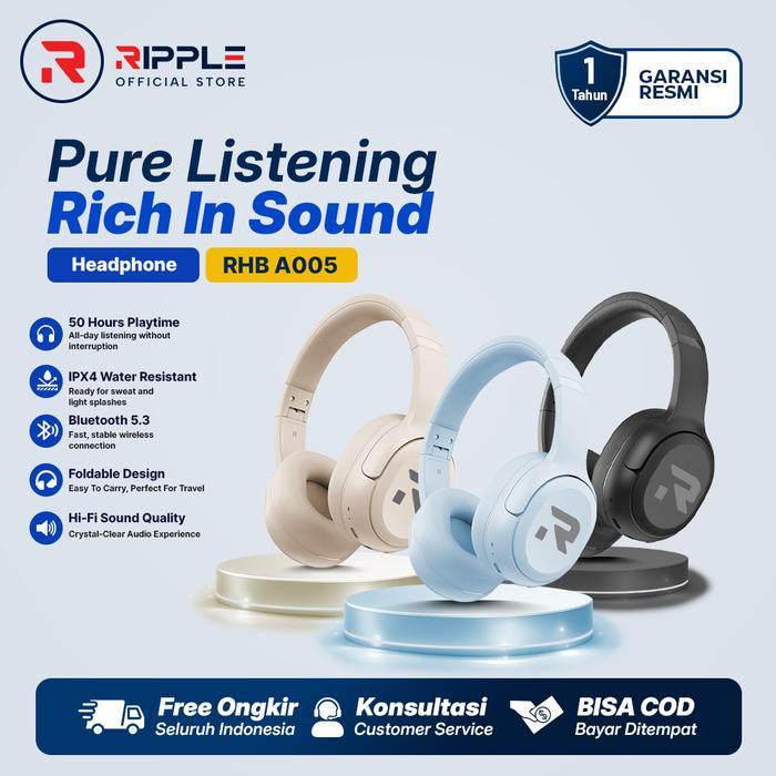 Sony Soundcore - Ripple Rippods Headphone Bluetooth Rhb A005 Wireless Headset Earphone Tws 5.3 Hd